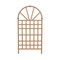 77-inch Outdoor Vinyl Garden Trellis with Arched Top and Lattice Panel for Climbing Plants